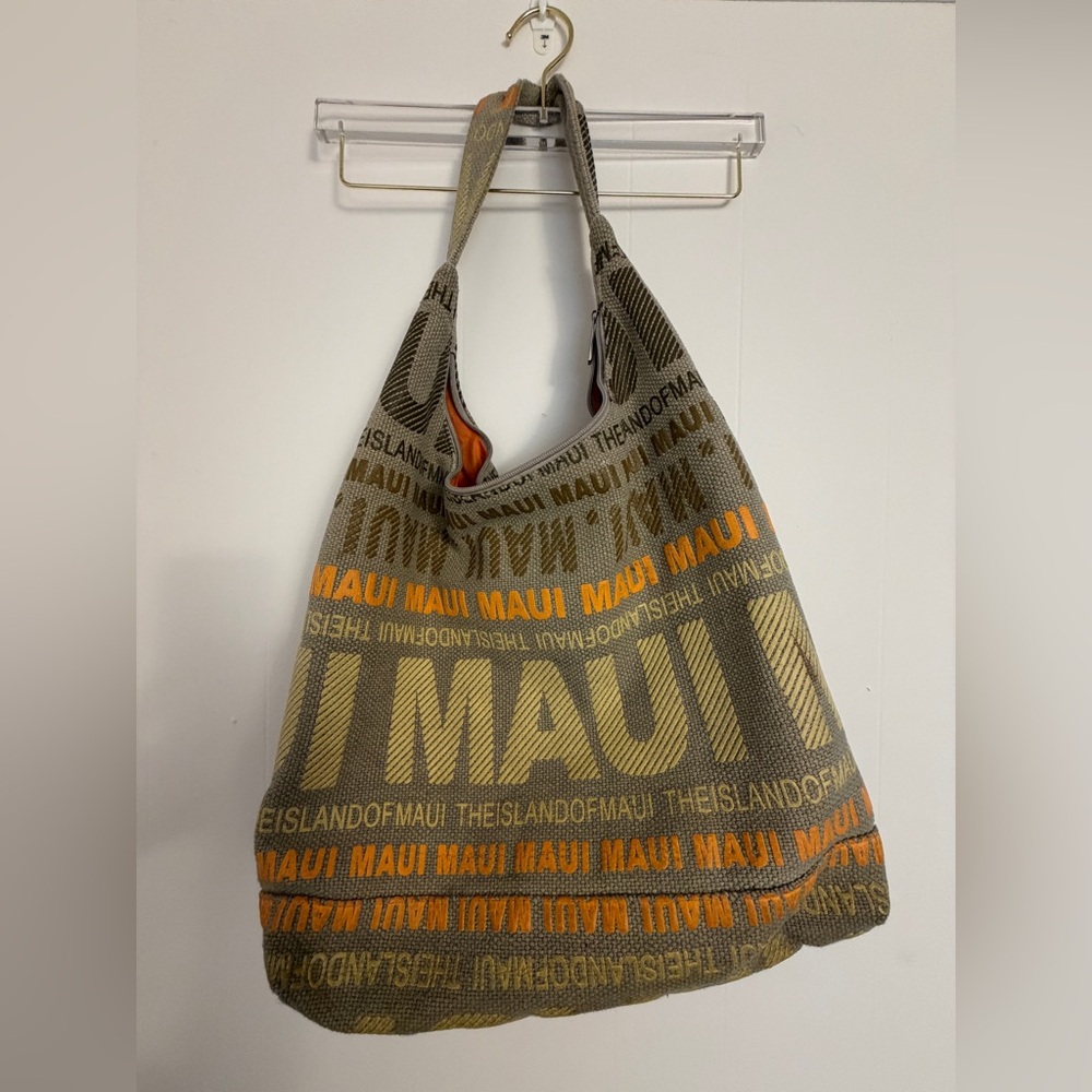 Robin Ruth "The Island of Maui" Canvas‎ Tote Bag Beach Vacation Cotton